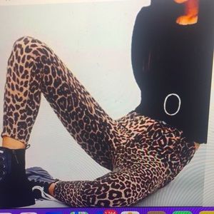 Zara Animal Print Skinny Pants